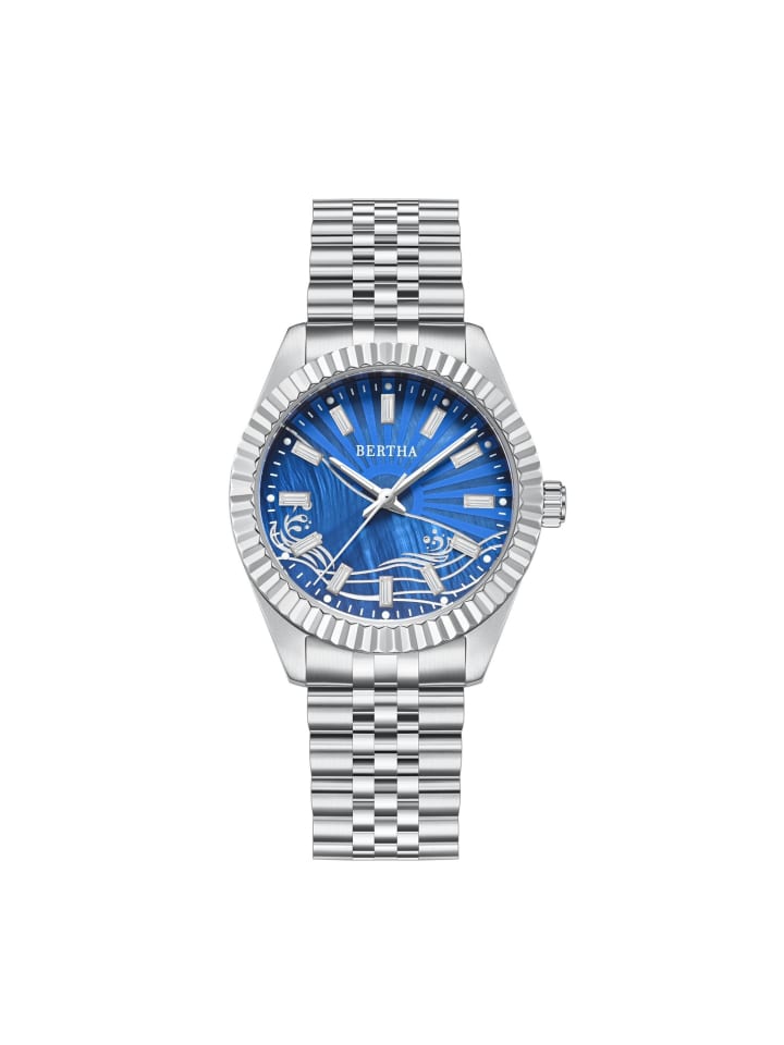 Marina Perlmutt-Armbanduhr in Silver/Dark
