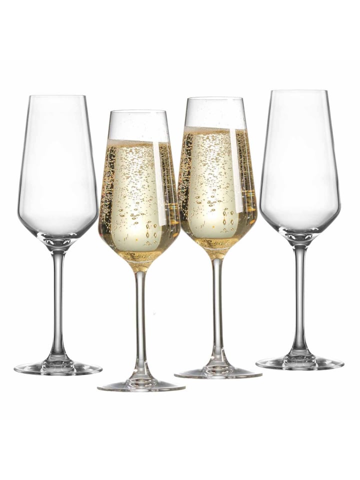 4er Set Sektgläser Mambo in Transparent 230 ml