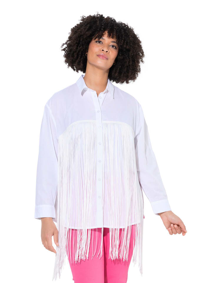 Hemdbluse in schneeweiß