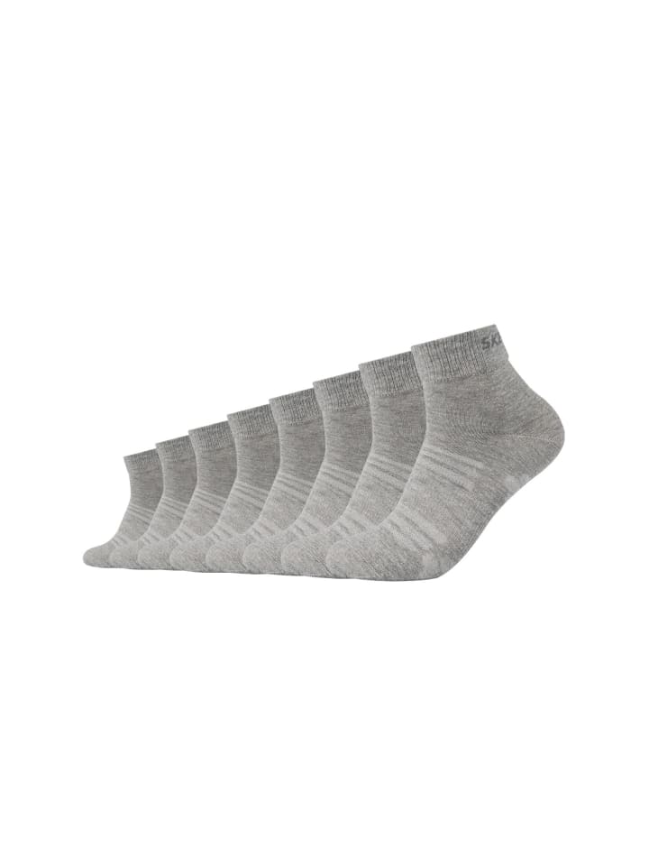 Skechers Kurzsocken 8er Pack mesh ventilation in hellgrau melange günstig  kaufen | limango