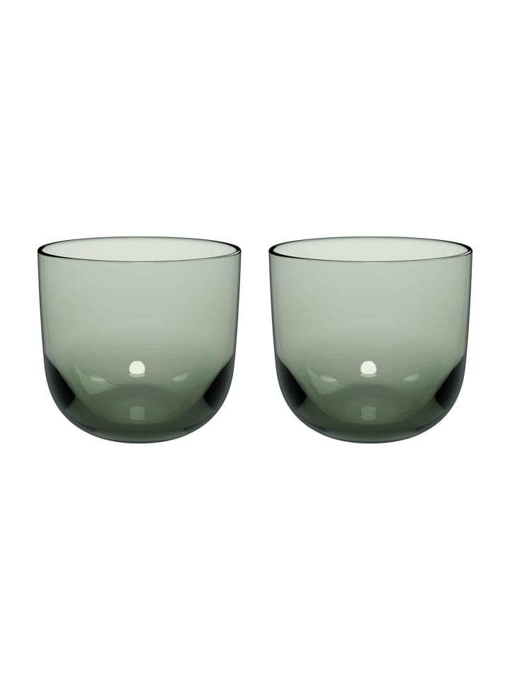 2er Set Wassergläser Like Glass in 280 ml in Sage
