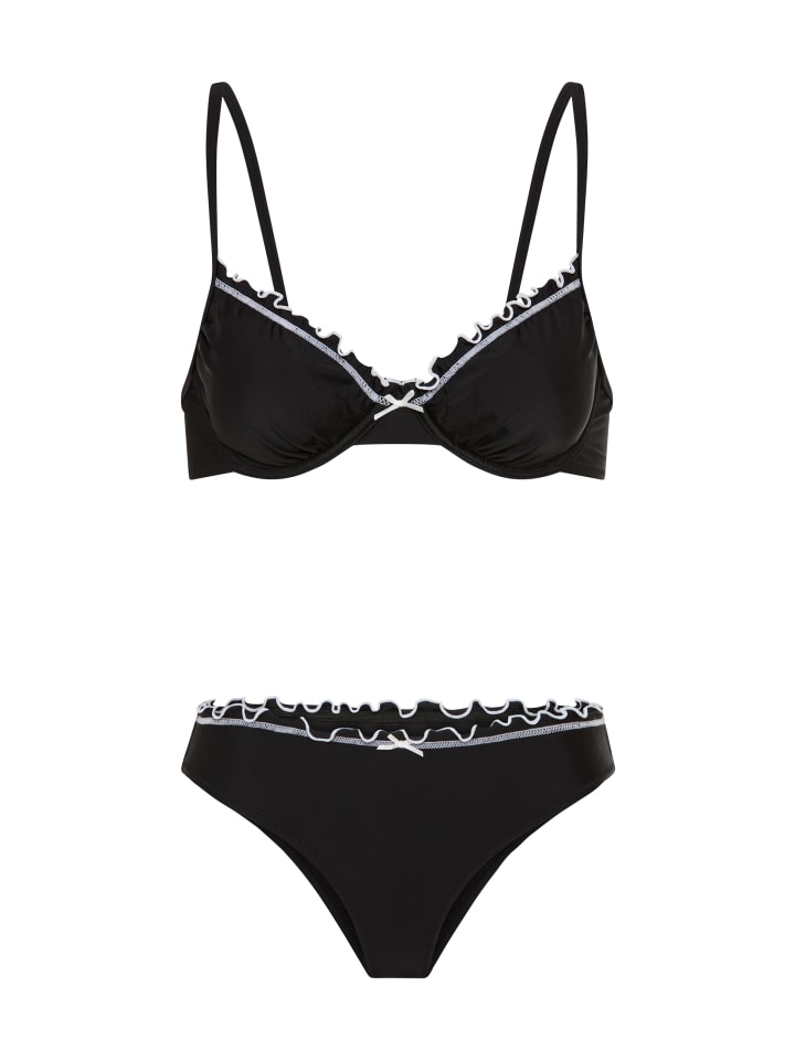 Bügel-Bikini in schwarz
