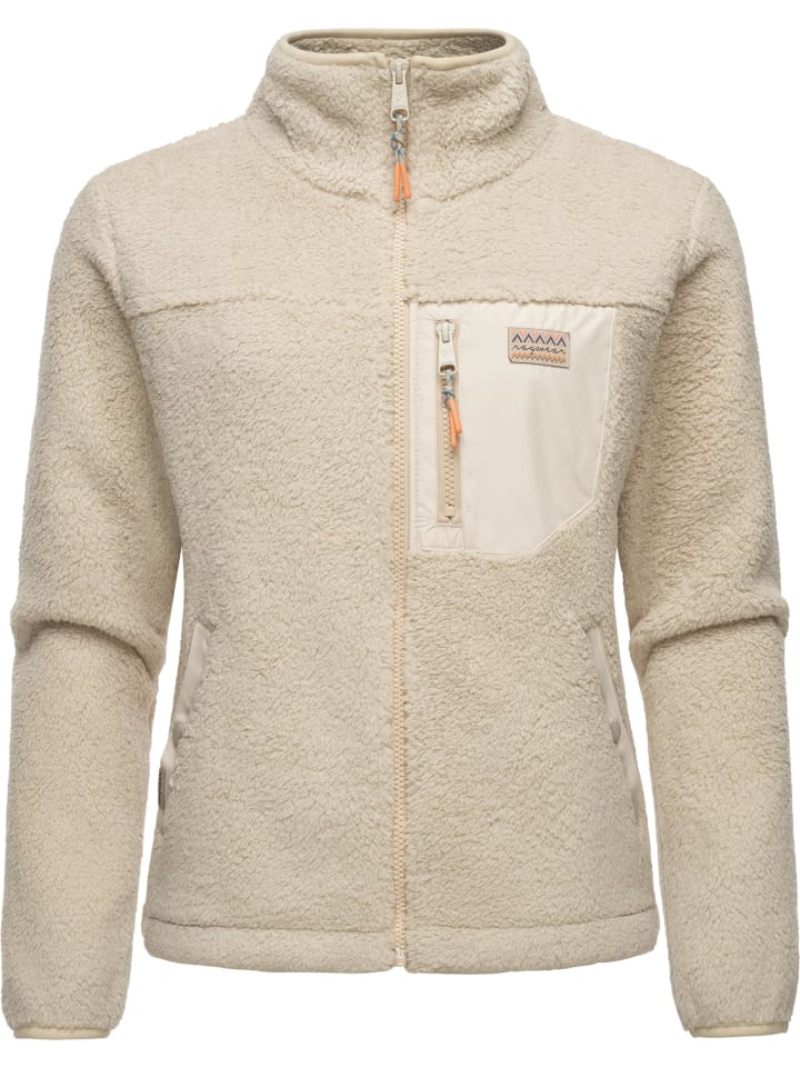 Plüschjacke Alaris in Ecru