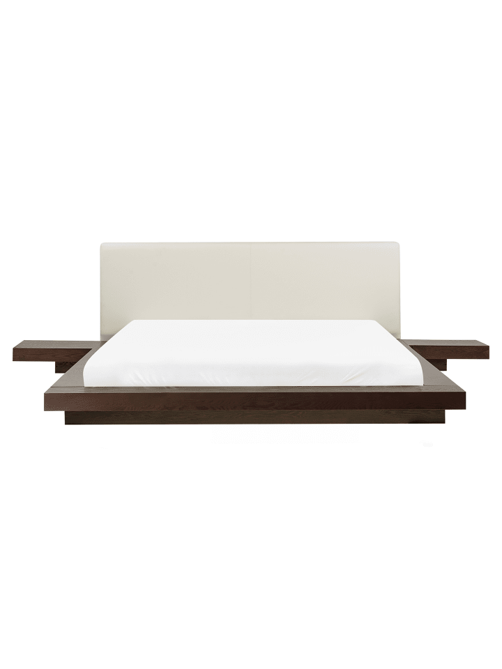 11-tlg Doppelbett ZEN in Braun/Weiß