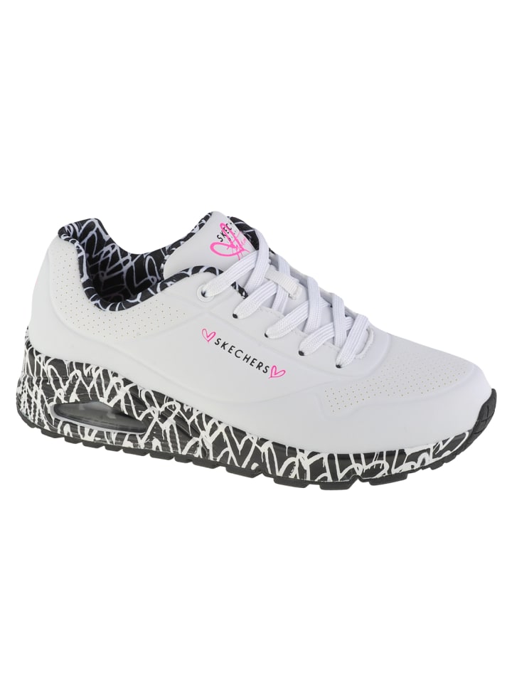 Skechers Uno-Loving Love in Weiß