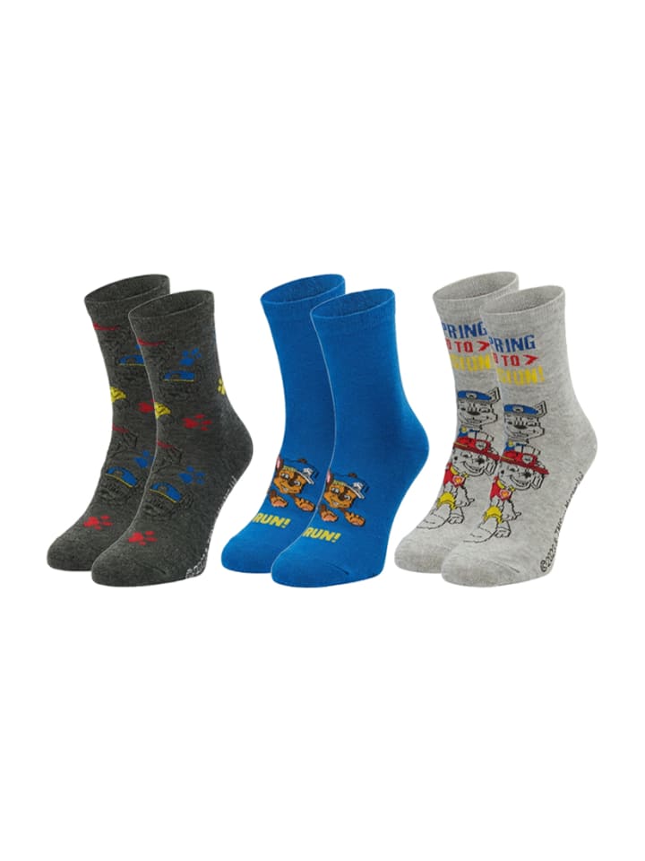3er-Set: Socken Paw Patrol in Mehrfarbig