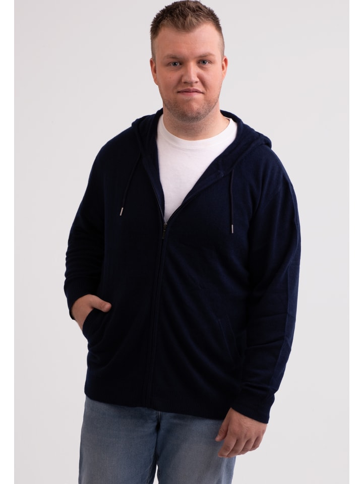Hoodie in Marine Blau