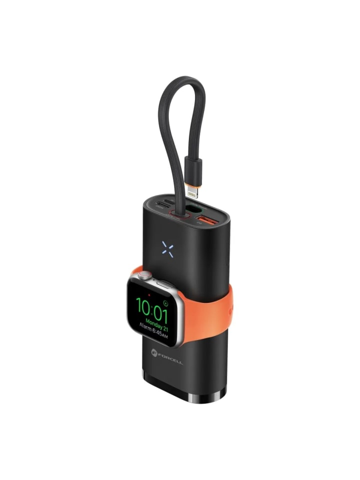 Powerbank kompatibel mit Apple Watch PD QC3.0 3A 22,5W 10000 mAh in Schwarz