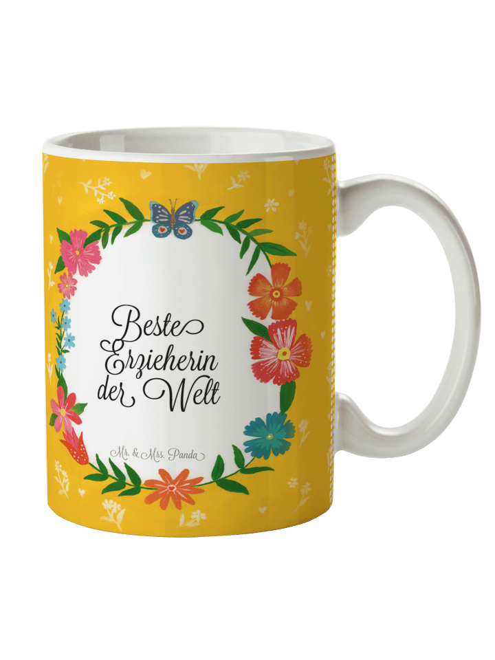 Kaffeetasse Erzieherin mit Spruch in Keine Angabe