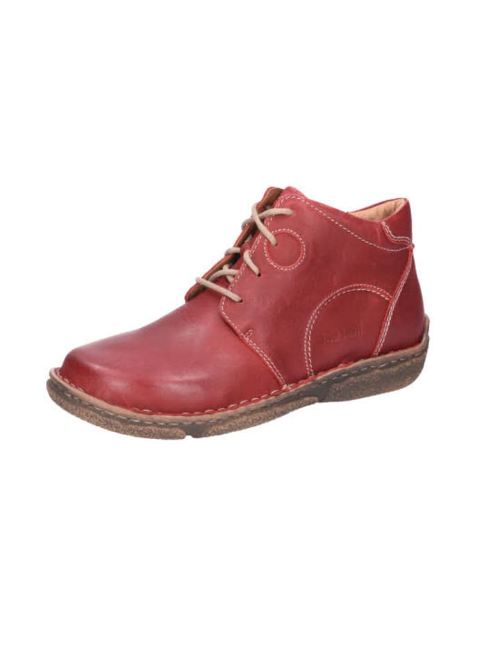 Schnürstiefel in rot