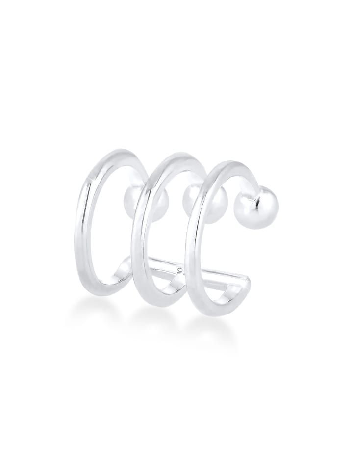Ohrringe 925 Sterling Silber Kugel in Silber