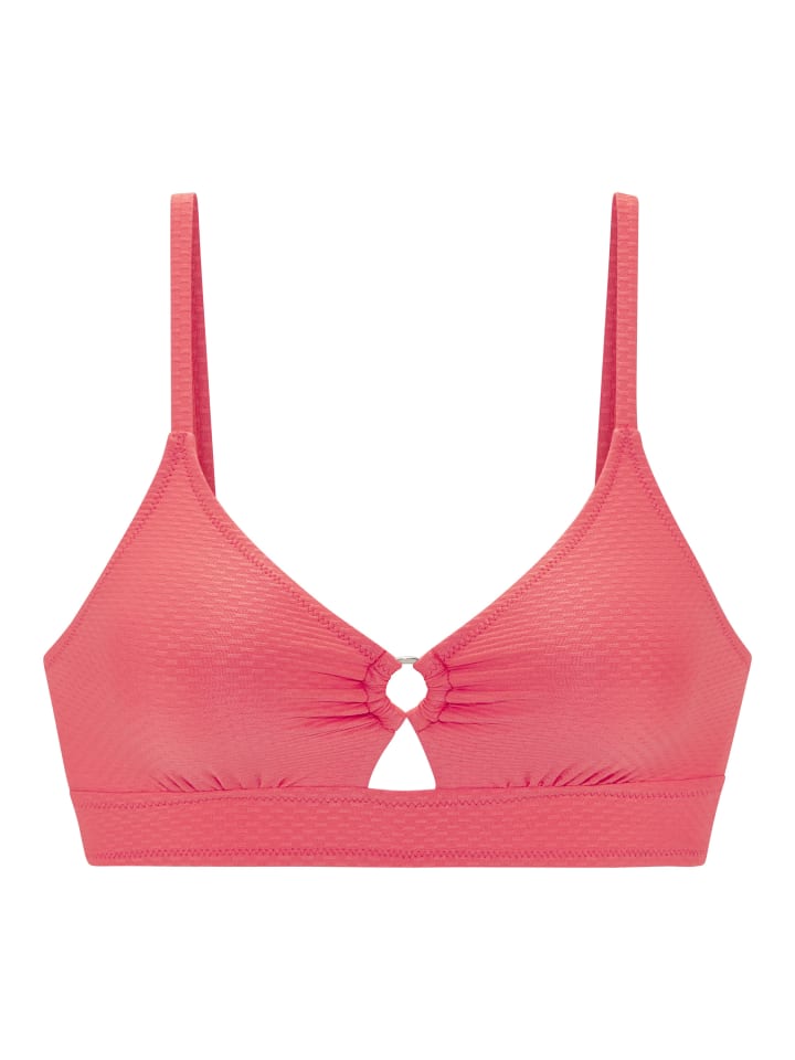 Triangel-Bikini-Top in pfirsich