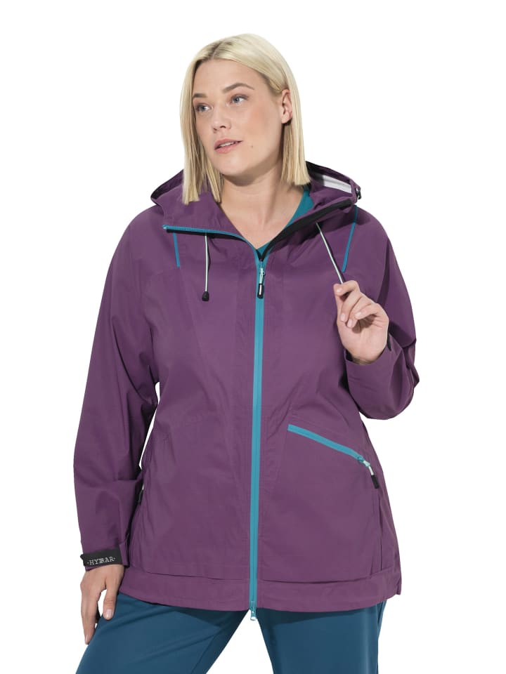 Funktionsjacke in aubergine