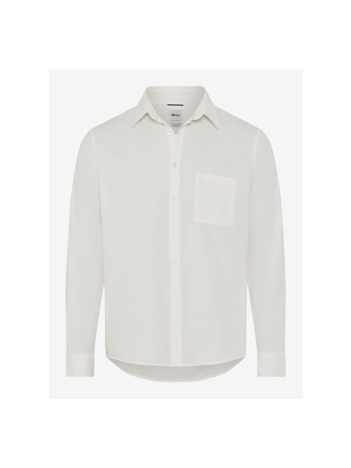 Langarmhemd in chalk white