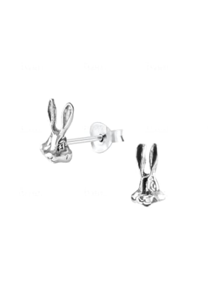 Ohrstecker HASE in 925 Sterling Silber, 2-tlg.