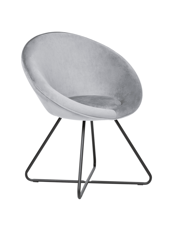 Esszimmerstuhl FLOBY II in Grau/Schwarz - (W) 69 x (H) 80 x (L) 58 cm