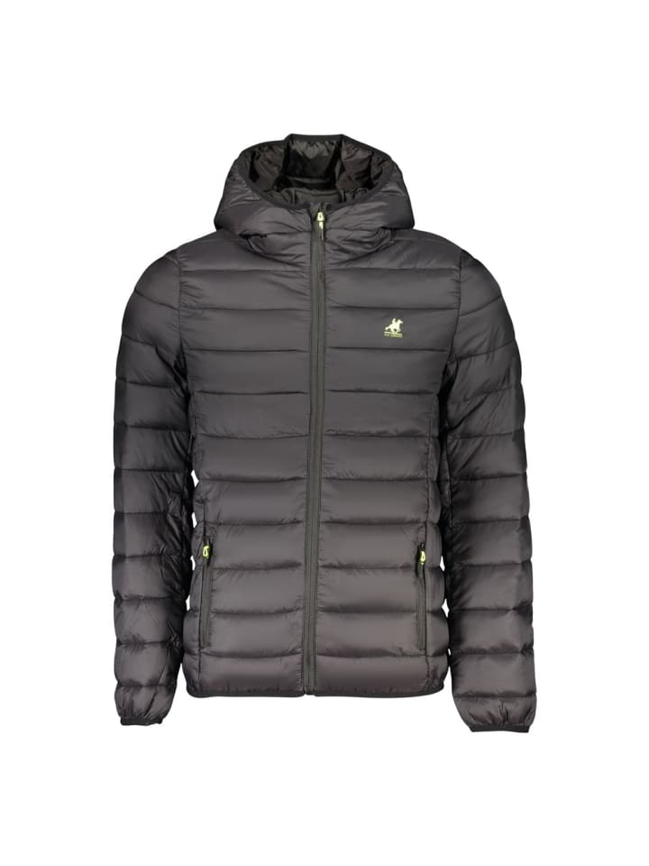 Schwarz Polyester Herren Jacke