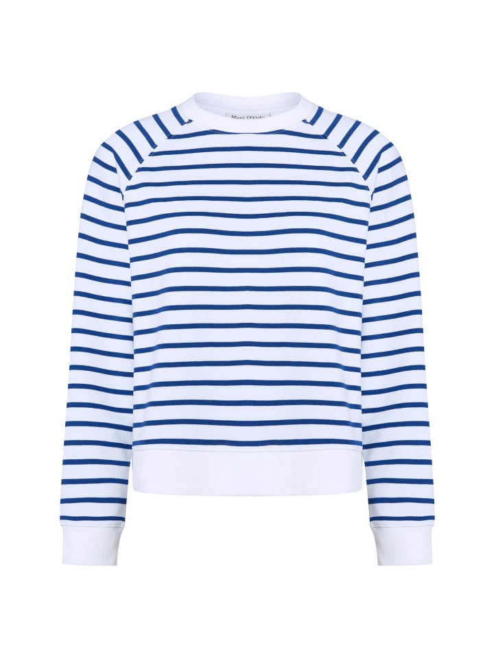 Sweatshirt in weiß blau