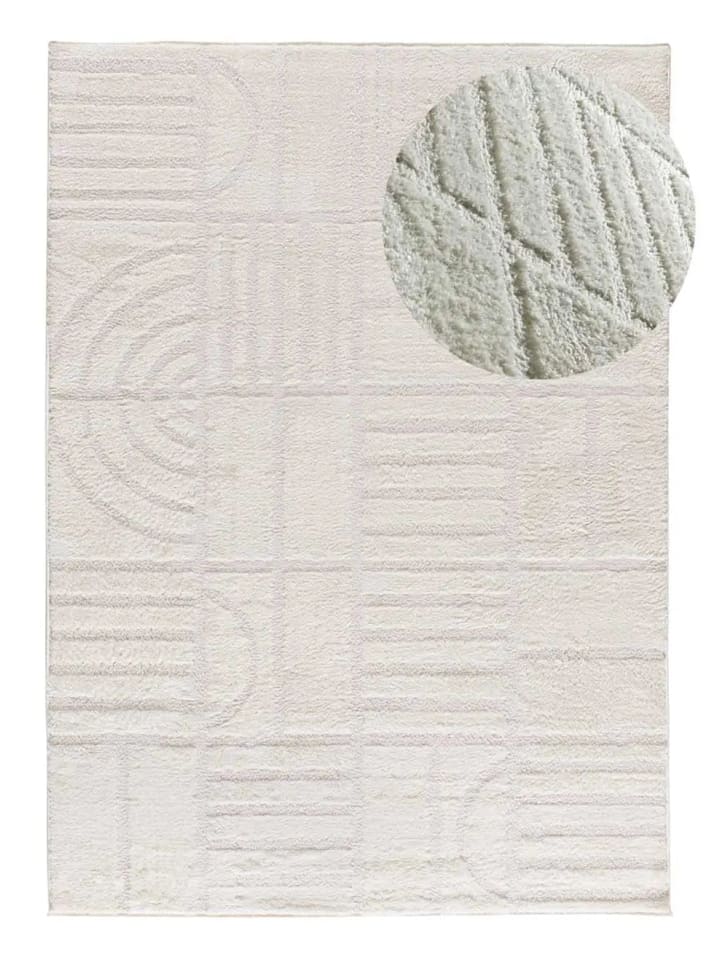Kurzflor-Teppich BLANCHE in weiß