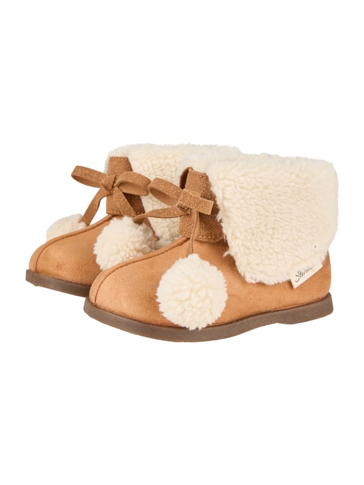 Halbschuh uni in braun melange