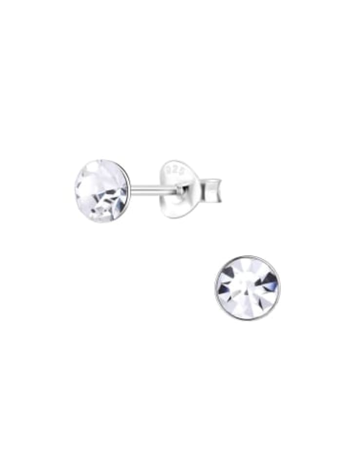 Ohrstecker CRYSTAL 5 mm I white