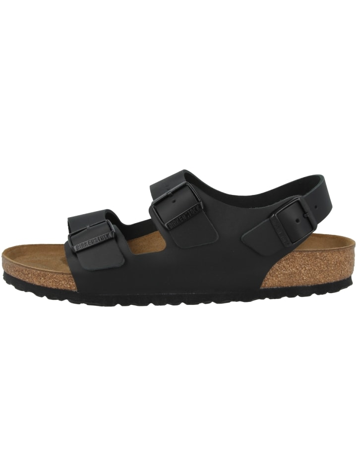 Sandale Milano Naturleder normal in schwarz