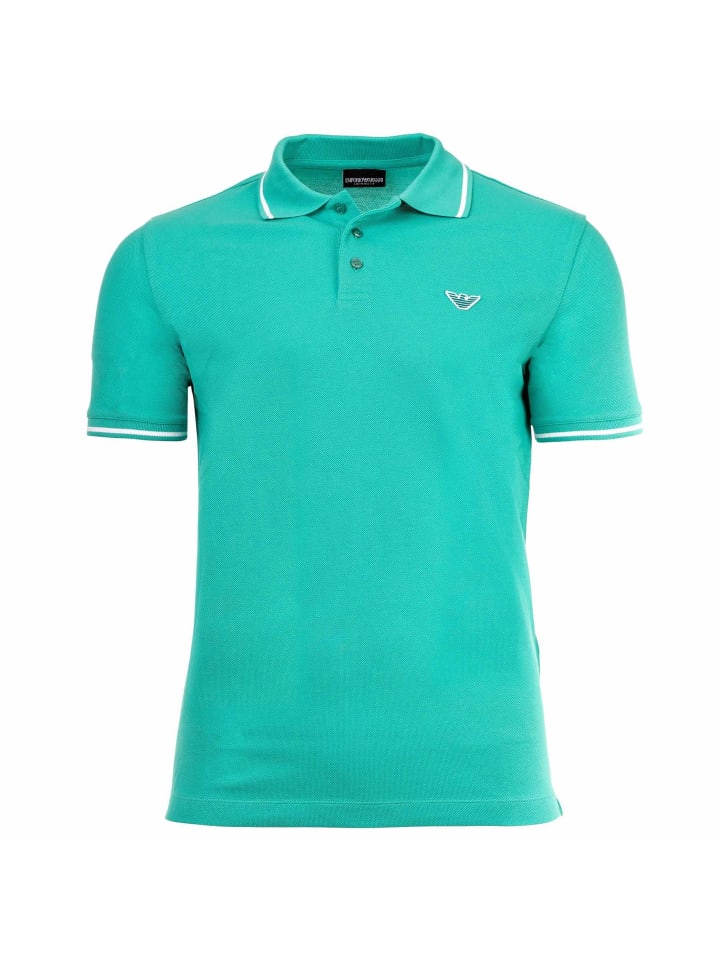 Poloshirt 1er Pack in Smaragdgrün