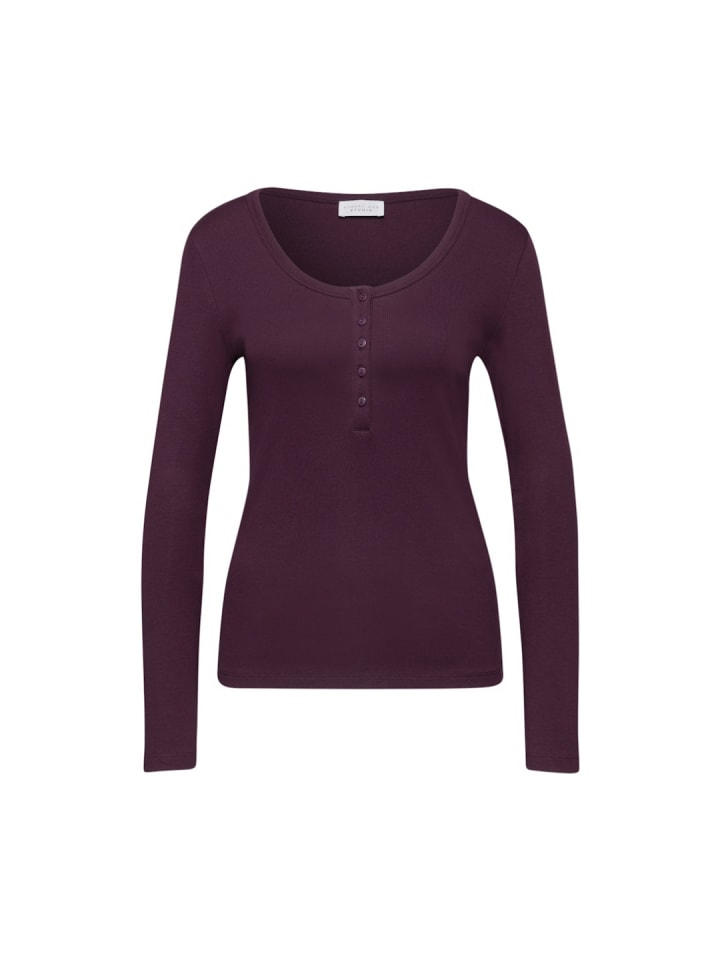 Langarmshirt in royal plum