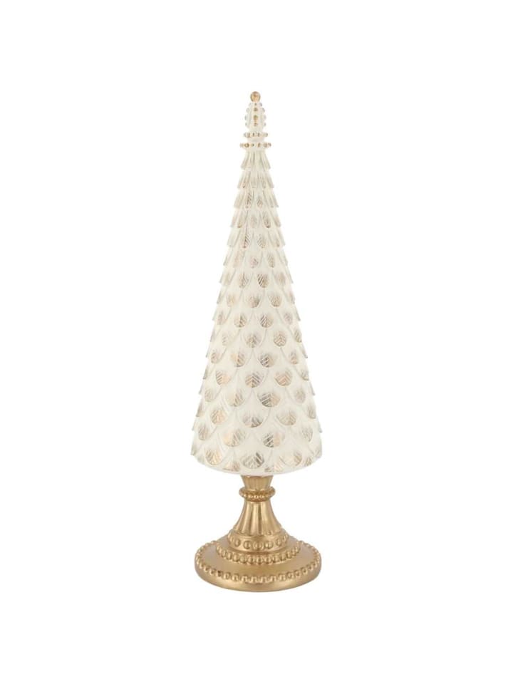 Deko WEIHNACHTSBAUM NOEL Antik Creme Gold 42 cm