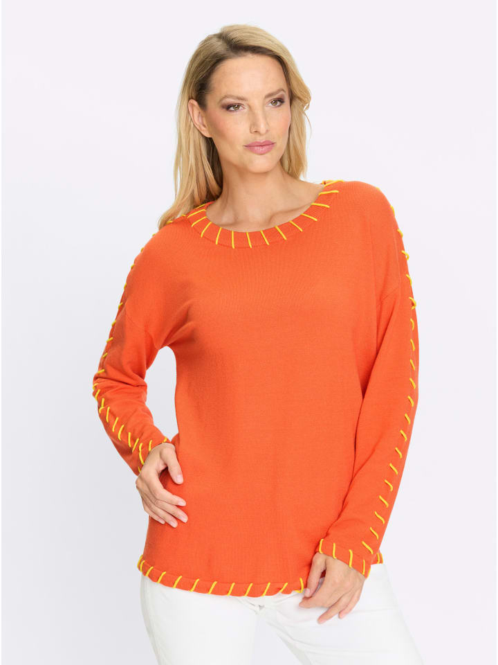 Pullover in orange