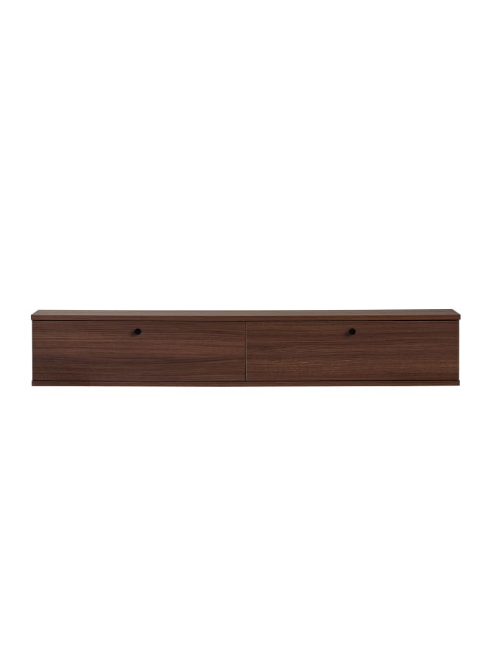 TV-Schrank ROY in Nussbaum - (W)160 x (H)25 x (L)25 cm