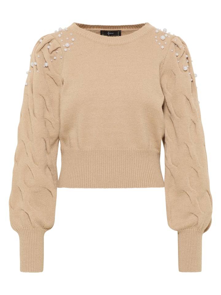 Damen Strickpullover in Beige