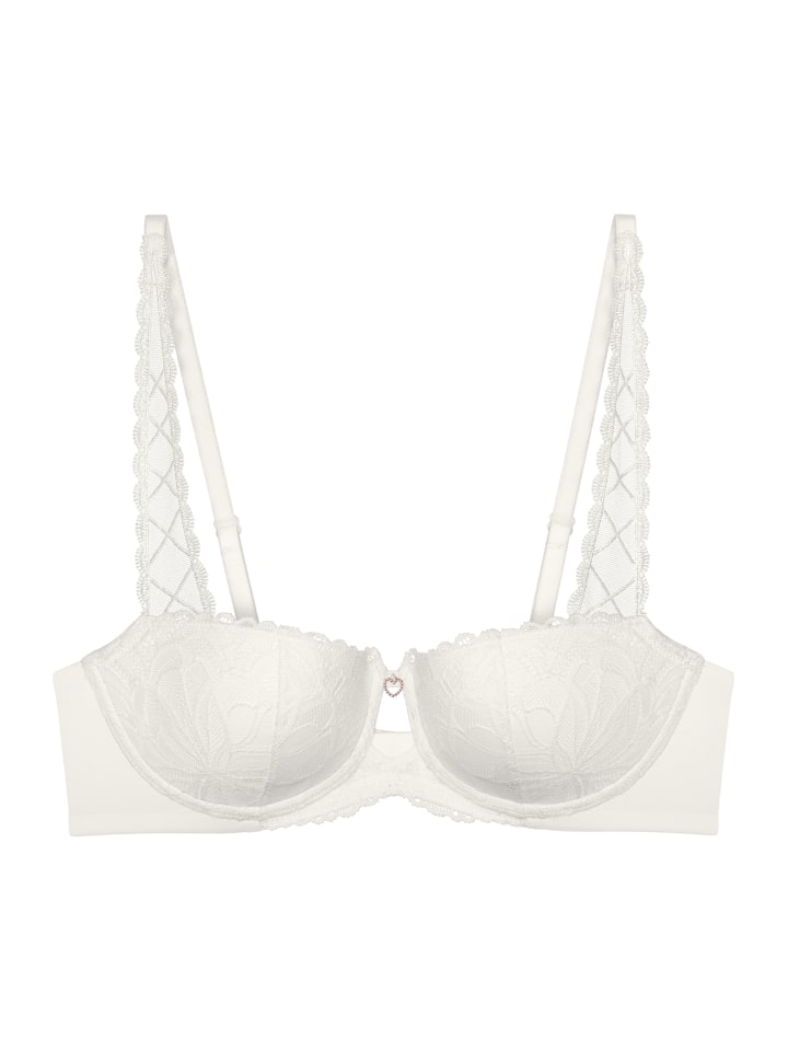 Bügel-BH Illusion Lace Dirndl BH in SILK WHITE