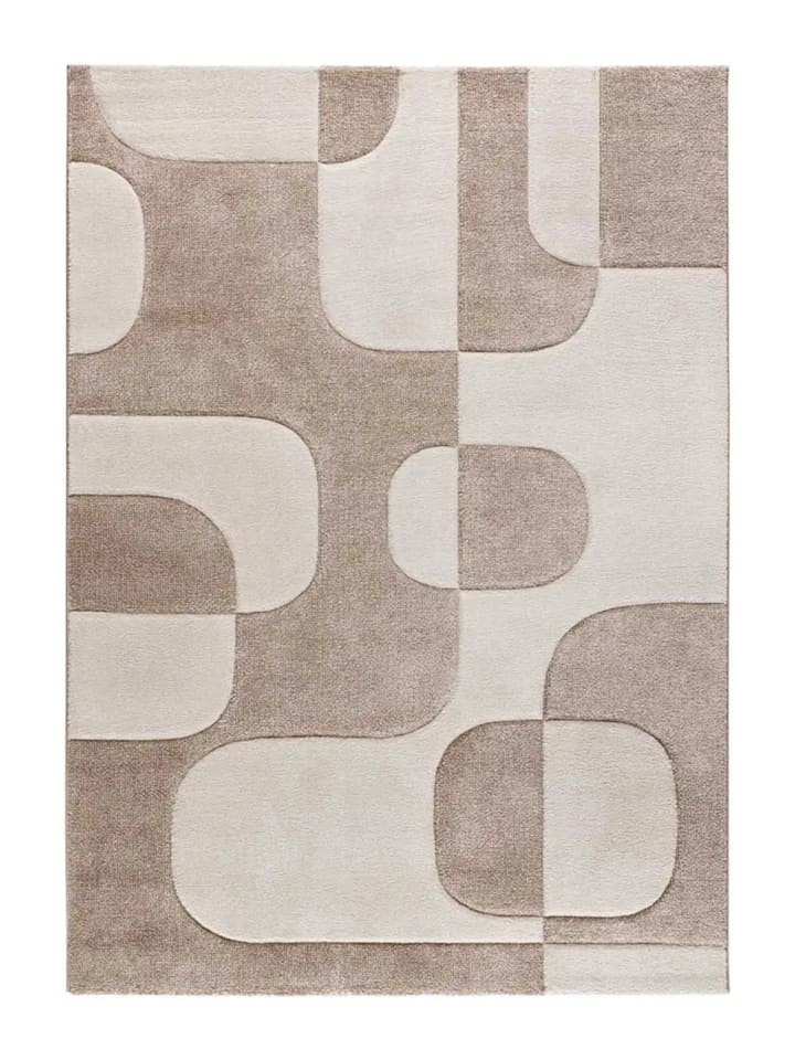 Kurzflor-Teppich LENA in creme