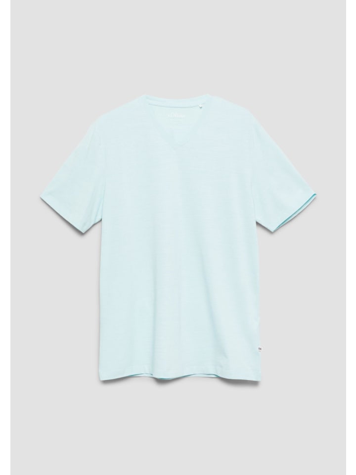 T-Shirt in 64W1_helles türkis