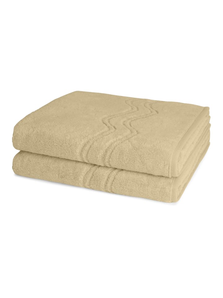 2 X Duschtuch im Set Cashmere feeling in Cappuccino