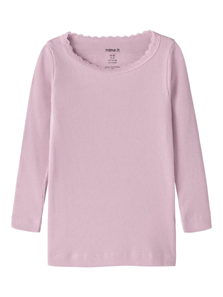 Langarmshirt in fragrant lilac