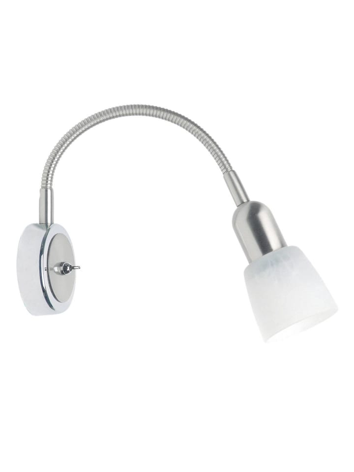Lampe Sofia Wandspot Flexarm und Schalter eisen/chrom | 1x D45, E14, 4