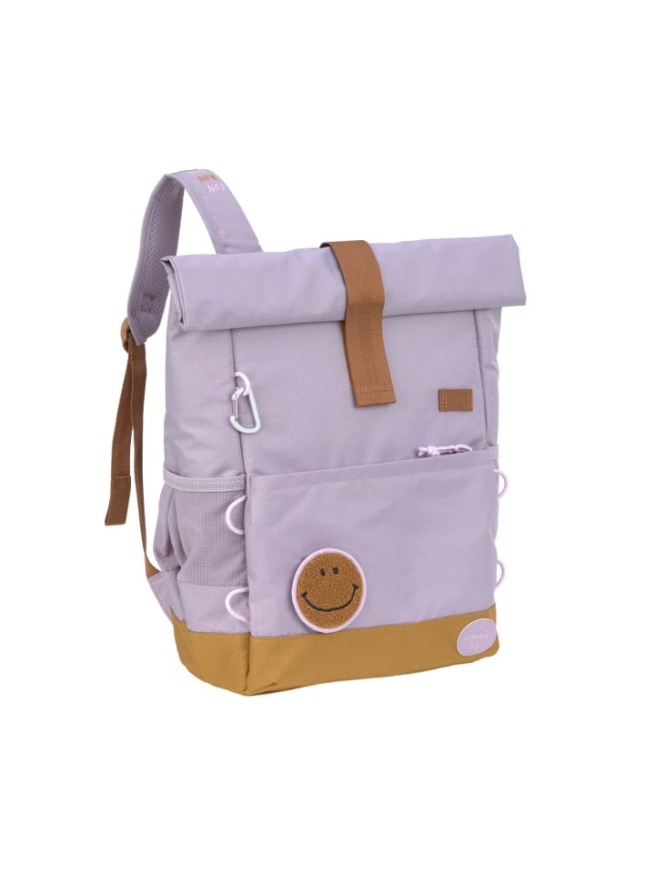 Lässig Kinderrucksack - Medium Rolltop Backpack Little Gang Lila