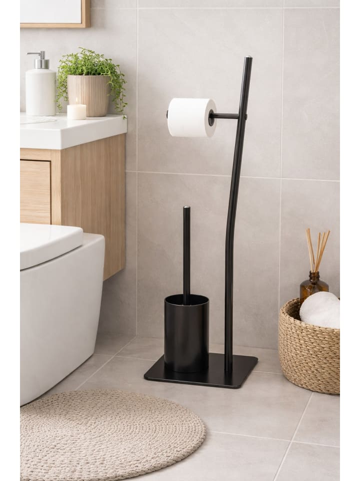 WC-Garnitur Bürstenhalter in schwarz