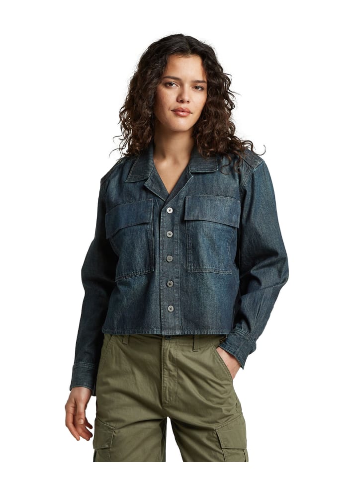 Boxy Relaxed 2-Pocket Shirt antique asphalt