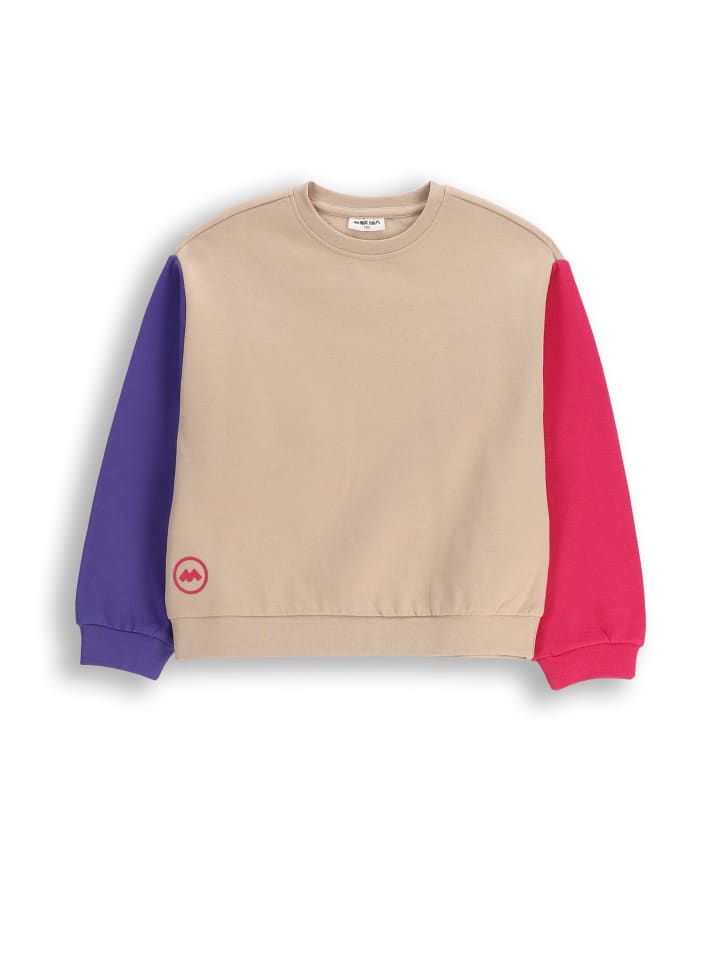 Pullover ohne Kapuze in beige