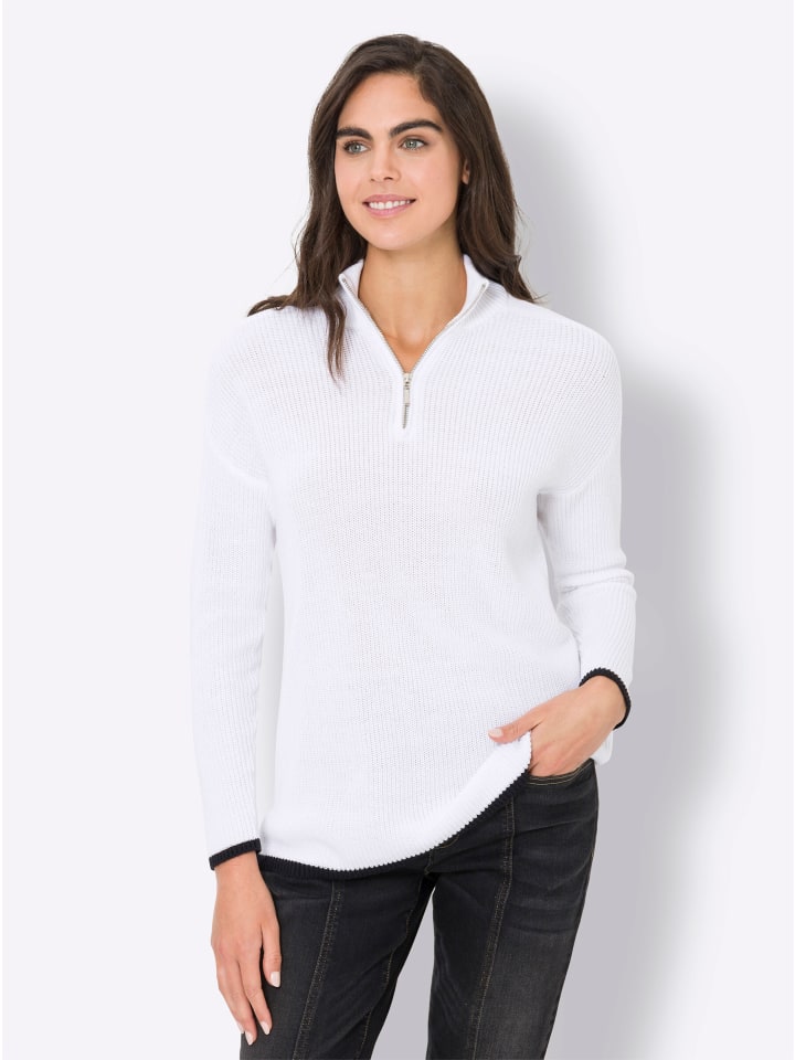 Pullover in weiß