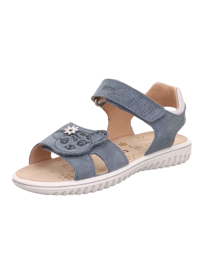Sandale SPARKLE in Blau/Silber
