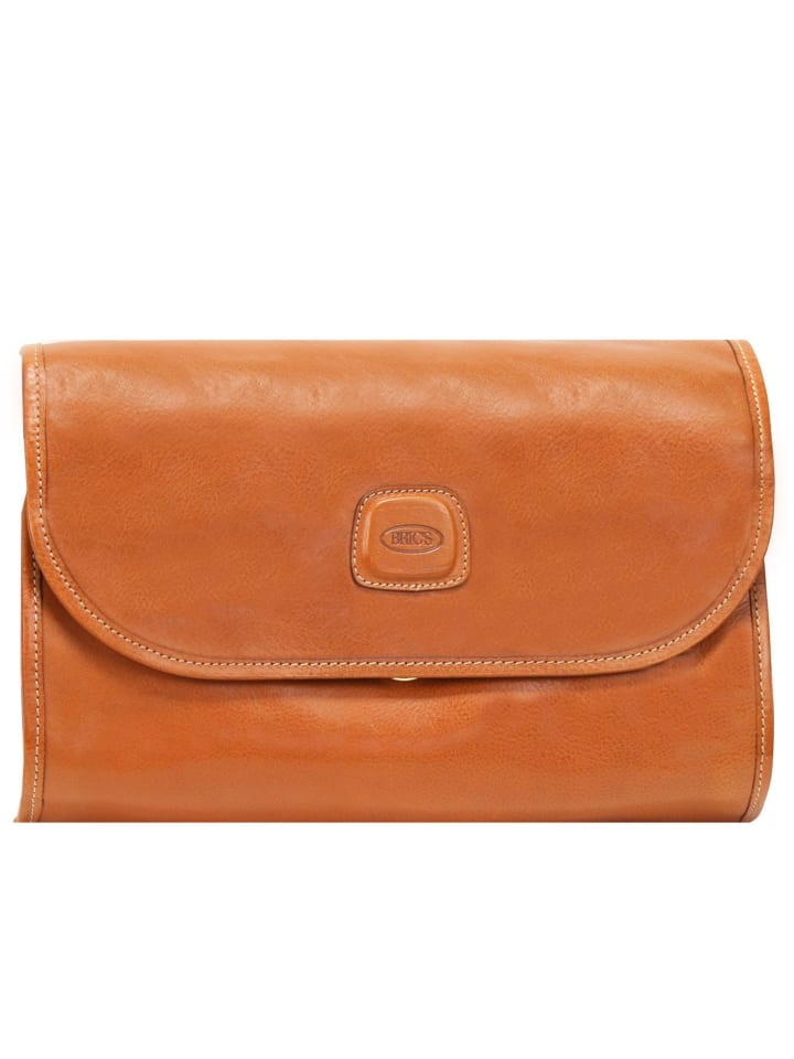 Life Pelle Kulturtasche 30 cm cognac