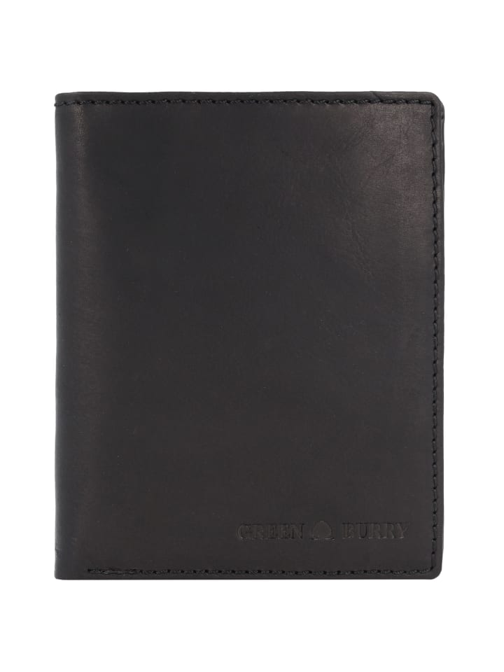 Pure Black Geldbörse RFID Schutz Leder 10.5 cm black
