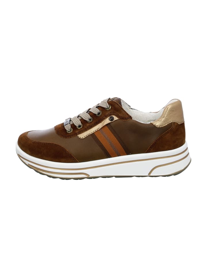 Komfort Schnürschuhe in Braun