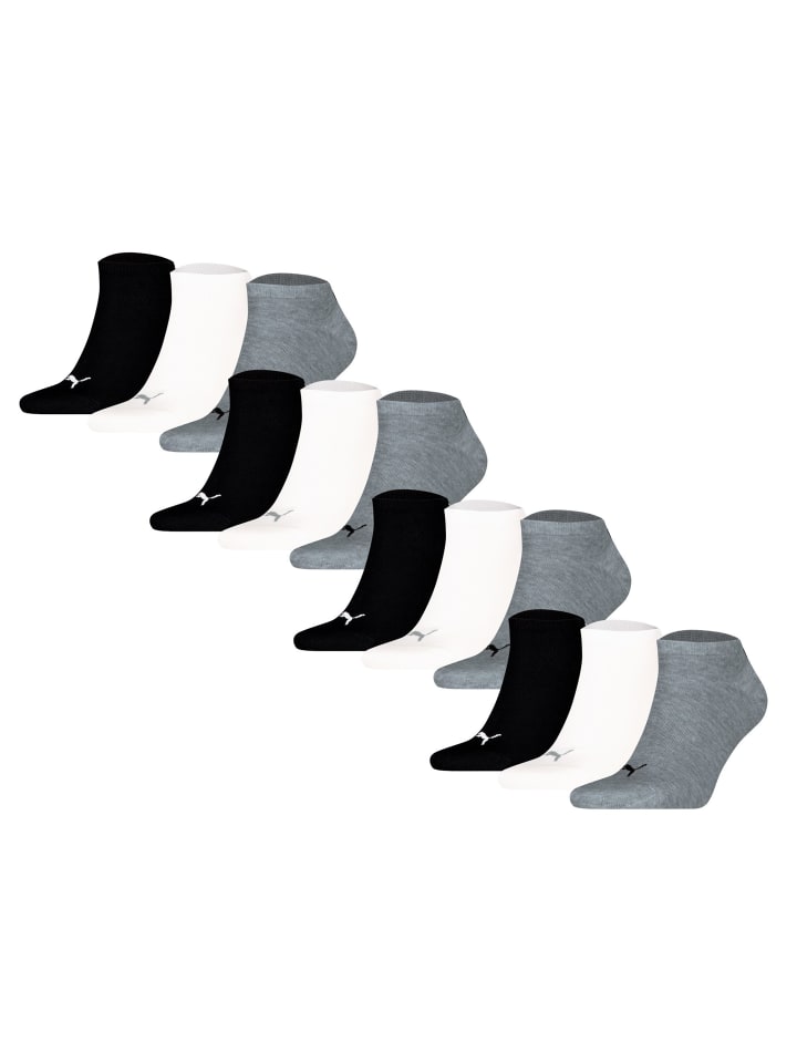 Socken 12er Pack in Schwarz/Weiß/Grau