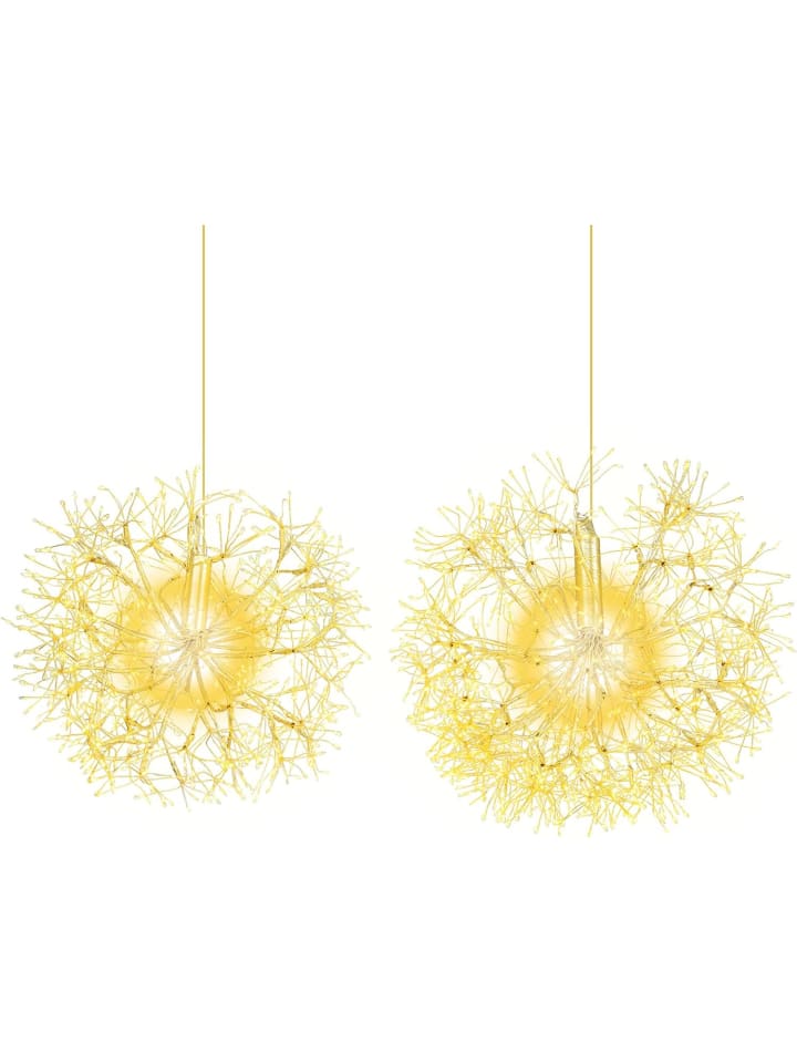 Leuchtkugel Weihnachten in Gold