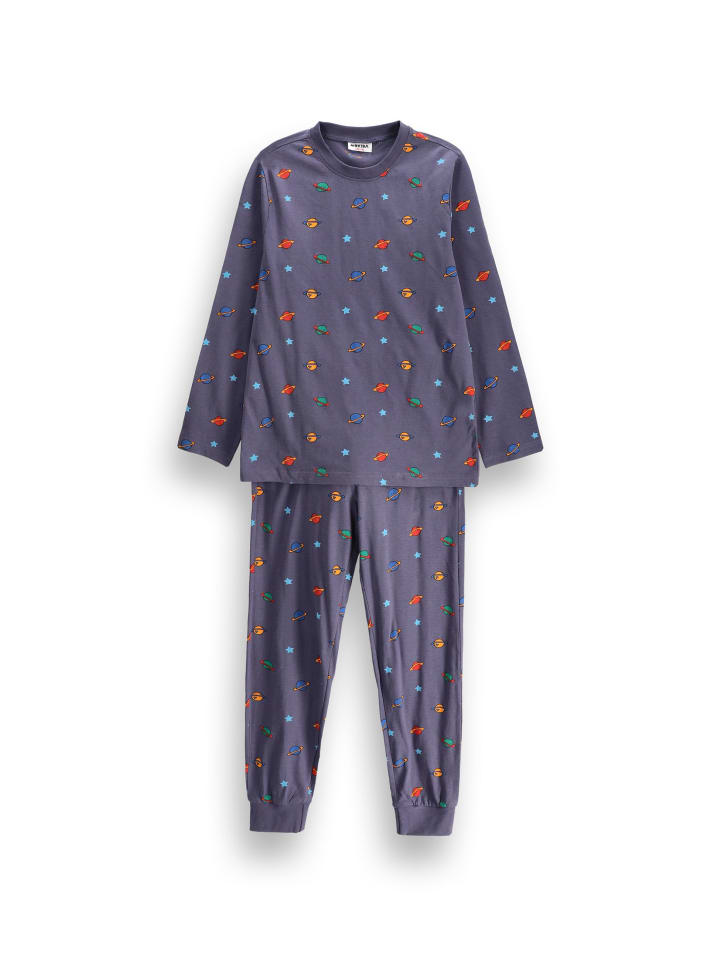 Jungenpyjama in dunkelblau
